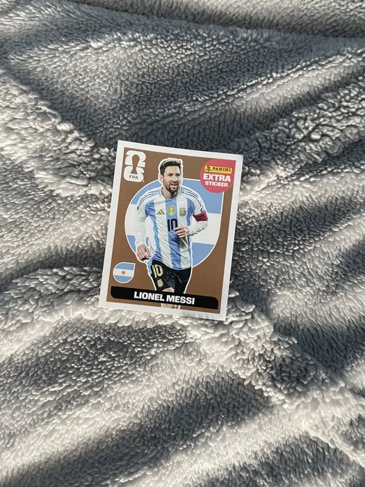 messi extra sticker bronze panini