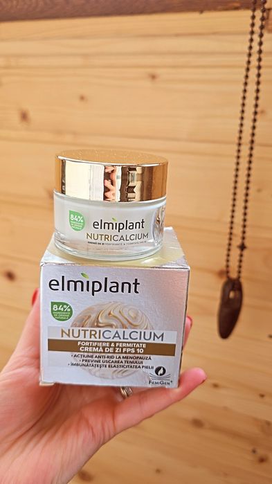 Crema de zi pentru fortifiere si fermitate cu SPF 10 NutriCalcium, 50 ml, Elmiplant