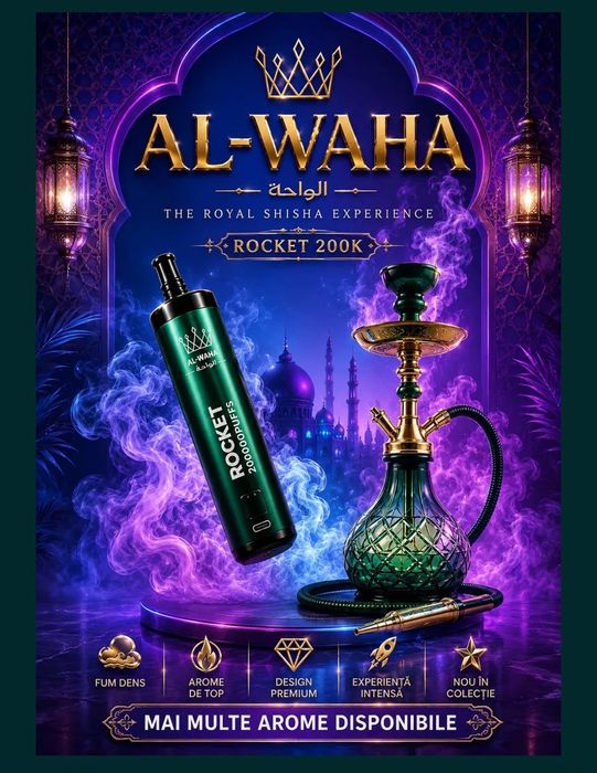 Al Waha Rocket 200 k pufuri .Produs premium