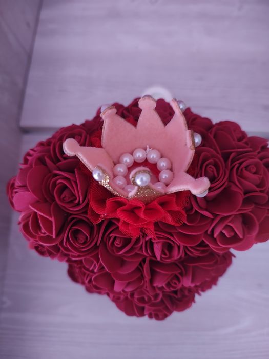 Мече от рози флам 25см