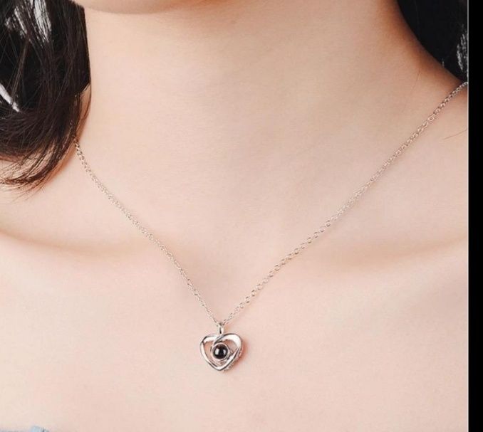 Отличный подарок  Кулон сердце Я тебя люблю на 100 языках мира