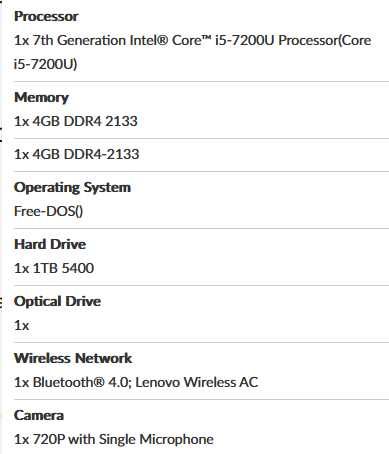 Lenovo 310-15IKB Laptop