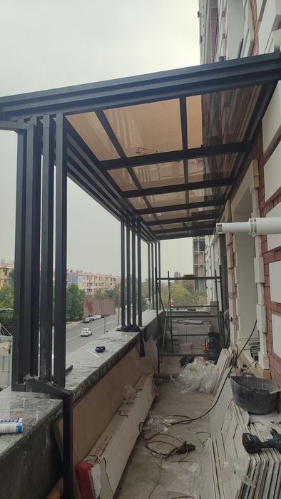 Навес Naves leksan steklo oynali Навес, казирок ,хайтек, классика неок