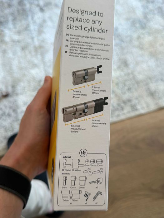 Yale Linus L2 argintiu + cilindru ajustabil + Wi-Fi Bridge, nou