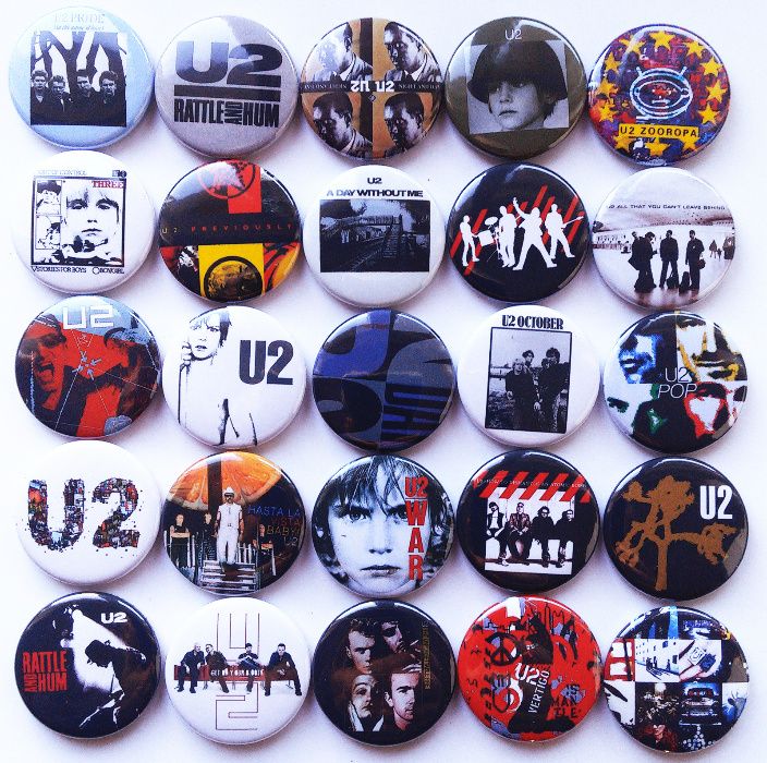Значки на Sodom, Sepultura, U2, INXS, Madonna, други, 25бр за 25лв