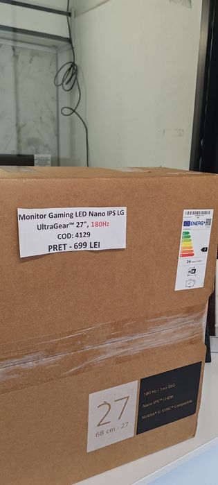 Monitor Gaming LG 180Hz, 27" cod: 4129