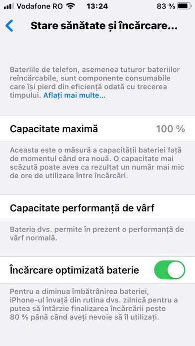 Vand iphone 8 . Sanatate bateriei 100/100 space gray : Conditie - buna