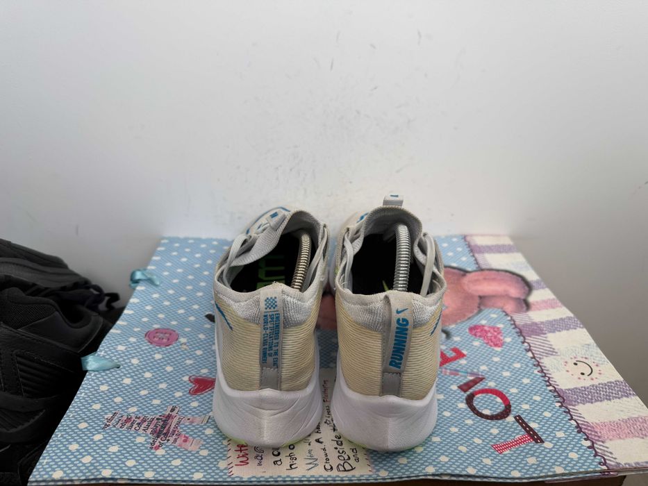 Nike Zoom Fly 4 White Imperial Blue Lime Glow''оригинални маратонки 44 номер