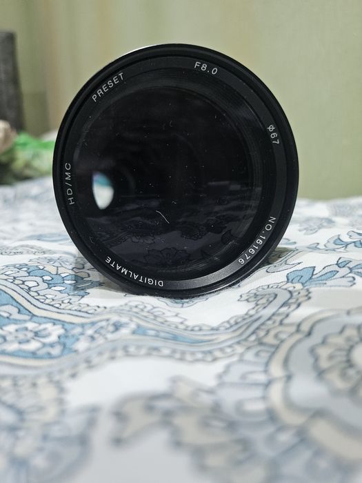 Объектив DigitalMate HD/MC Preset f/8 + переходник Nikon