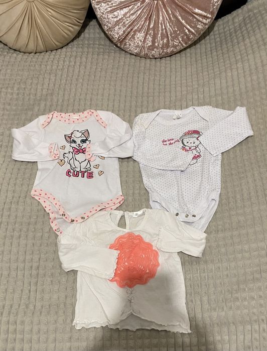 Бебешки дрехи за момиче - лот - 0-3-6 м
