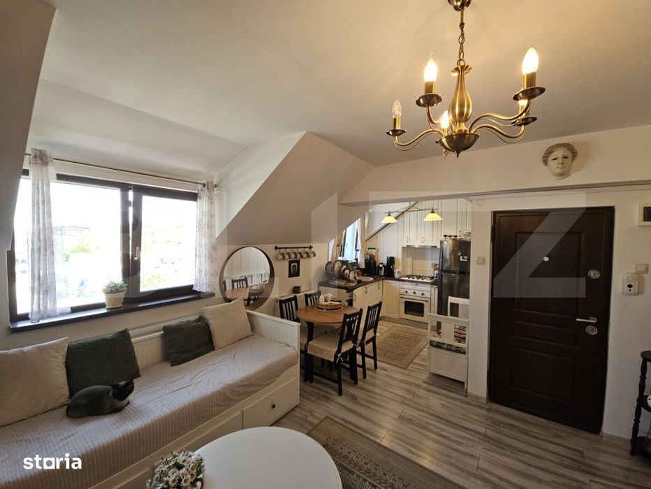 Apartament 3 camere, 59 mp, mobilat si utilat, pod, parcare, boxa, zon — fotografia 1