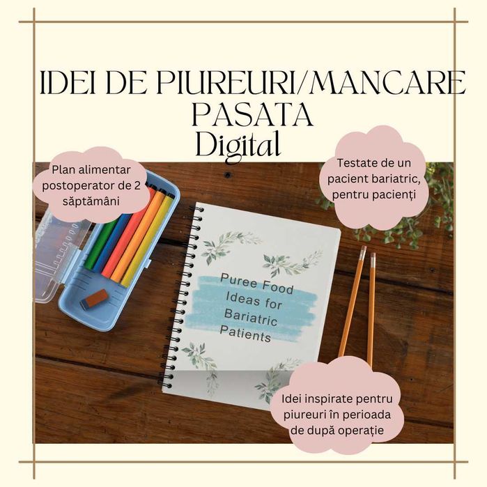 Idei de piureuri/pasate dupa operația bariatrică–14 zile