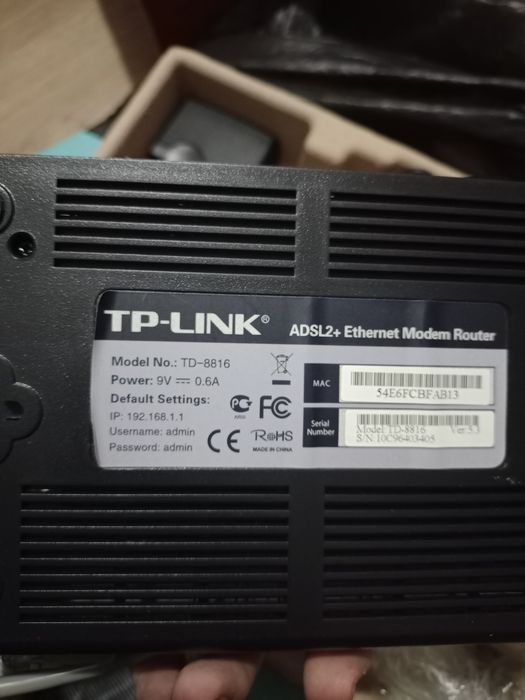 Модем TD-8816tp-link 5000