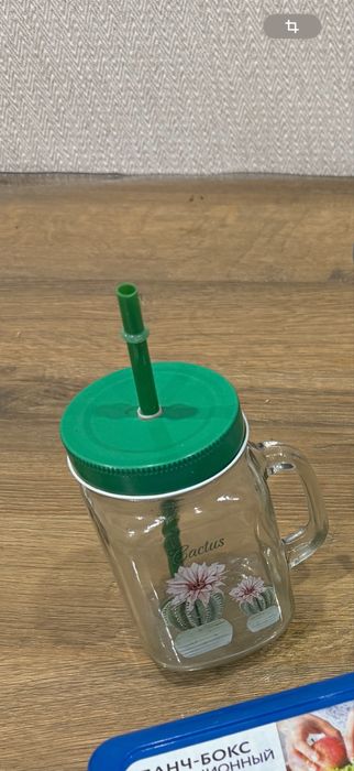 Органейзер ваза стеклянная банка