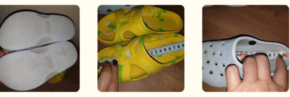 Маратонки и два чифта джапанки за 6лв общо