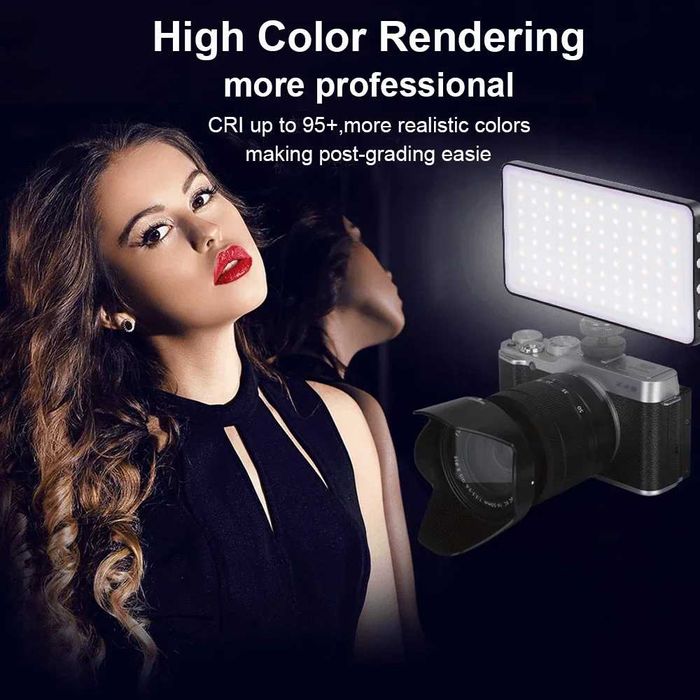 Преносим LED RGB Светлинен Панел за Видео и Снимки