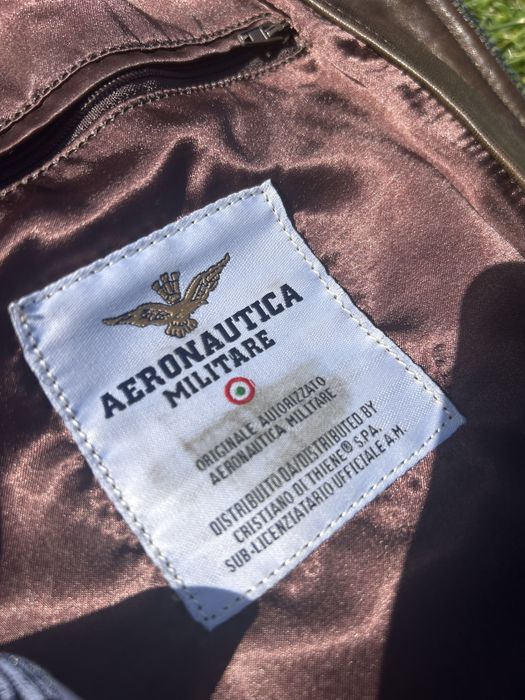 Мъжко кожено яке AERONAUTICA MILITARE