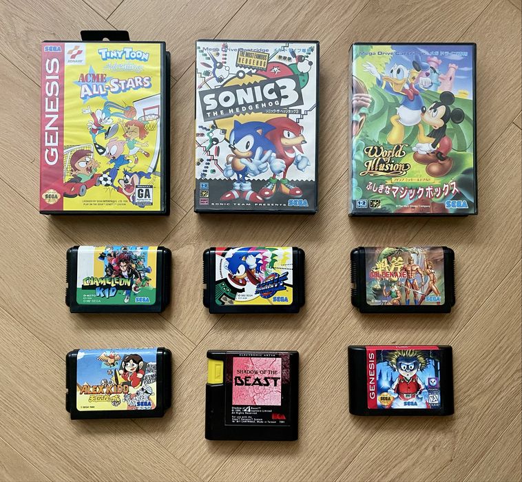 Лицензионные картриджы для SEGA
