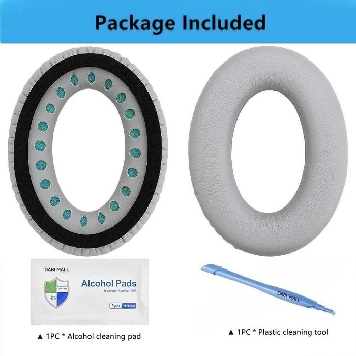 Set 2 bureti pentru casti Bose QuietComfort 45 35 II 35 / QC45 QC35 II QC35 QC25 QC15 QC2 AE2, AE2i AE2w, SoundTrue 1/2, SoundLink 1/2, Over-Ear