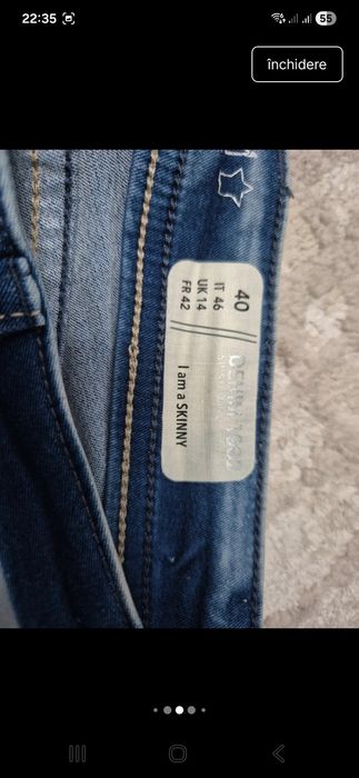 Blugi skinny in 2 nuante