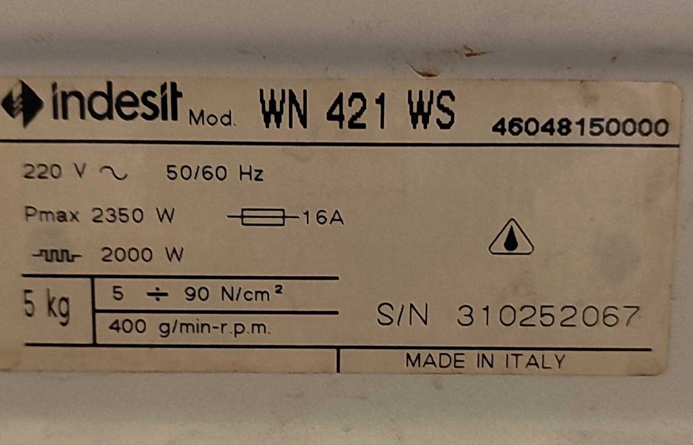 Пералня INDESIT 421 W