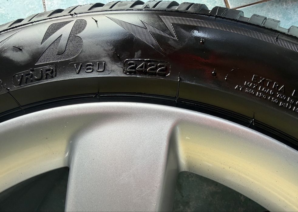 Jante aliaj R17 originale AUDI A4 A5 A6 225/50/17 Bridgestone M+S