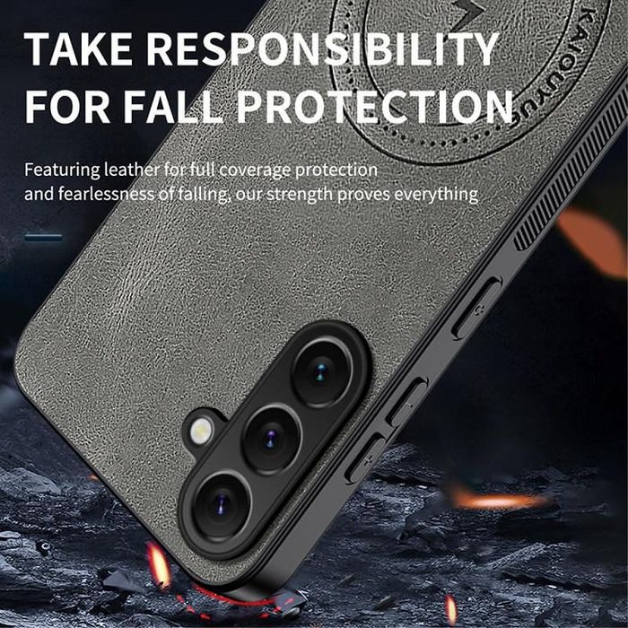 Стилен magsafe кейс за samsung galaxy s26+ plus - черен - със защита н