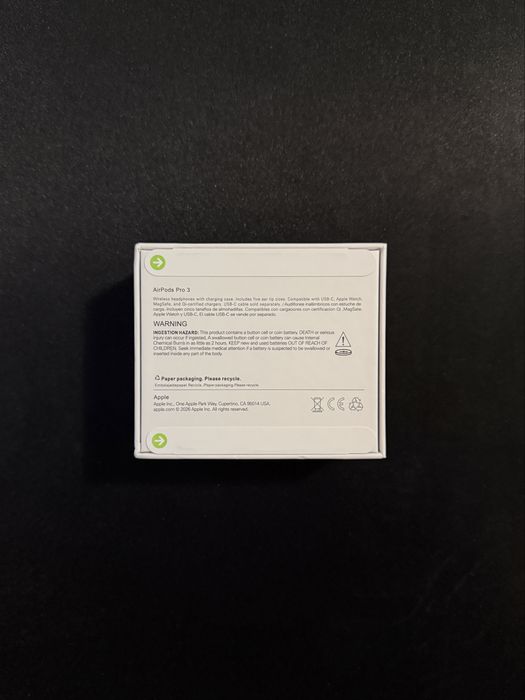 Casti Apple Airpods Pro 3 (Noi, Sigilate)