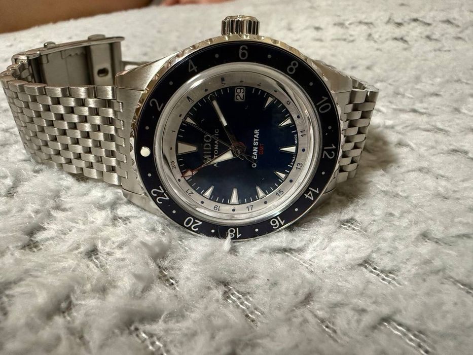 Vând ceas Mido Ocean Star GMT nepurtat, în garanție