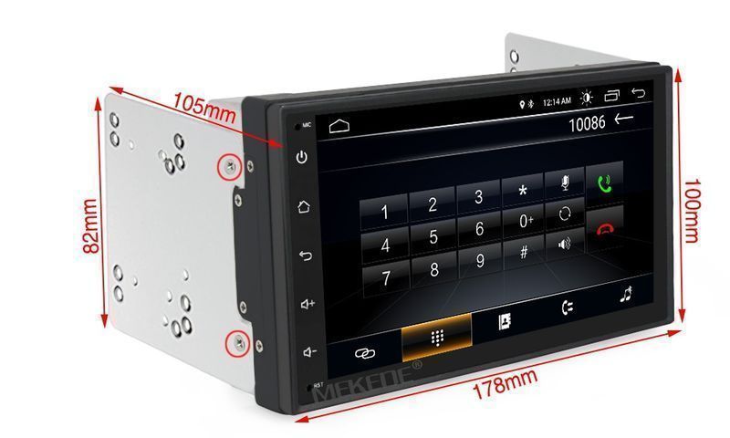 Универсална 2 дин 7" андроид навигация, 9122