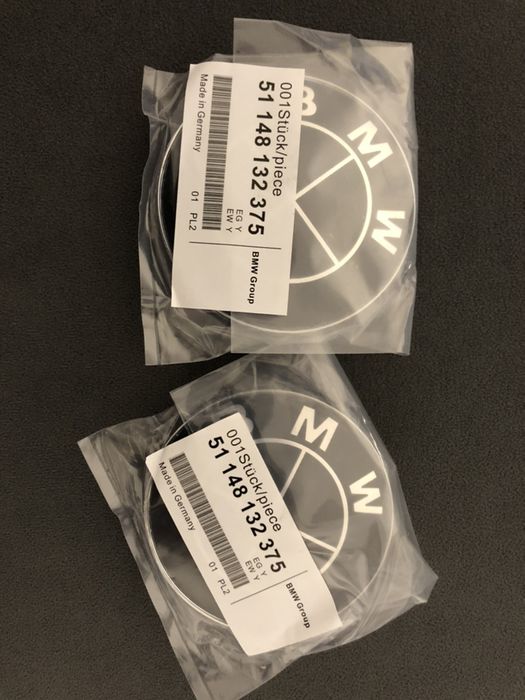 Set embelme stema logo Bmw full black Seria 5 6 7 X1 X3 X5 X6 E60 E70