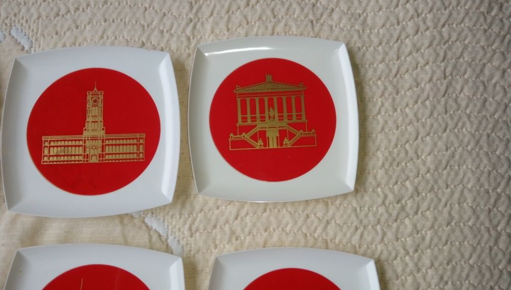 Сувенир от ГДР Берлин , подложки за чаши Berlin DDR
