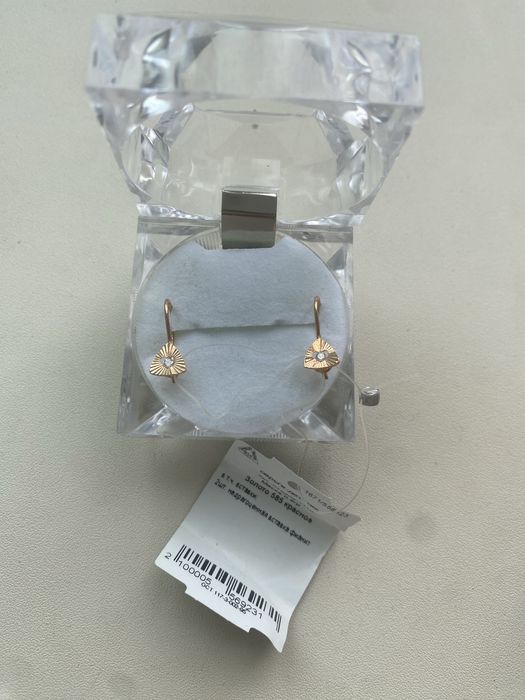 Продам детские золотые сережки