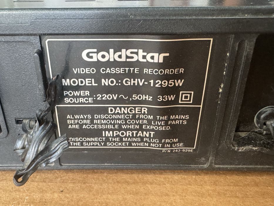 Видео Goldstar ghv-1295w
