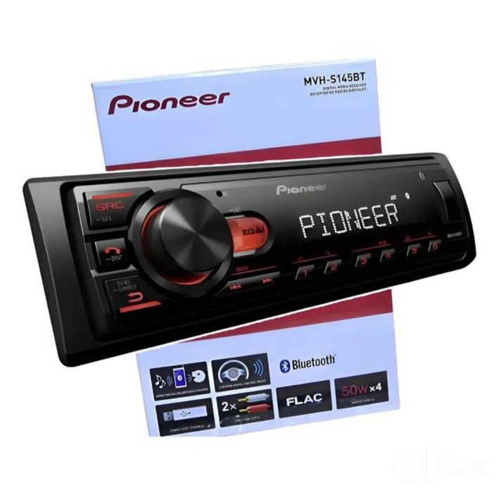 Pioneer MVH-S145BT — Bluetooth, USB, FLAC, 2 RCA | Автомагнитола