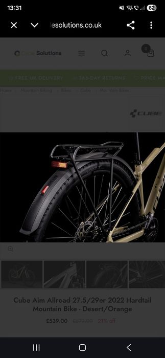 Bicicleta Cube Aim Allroad 27.5"