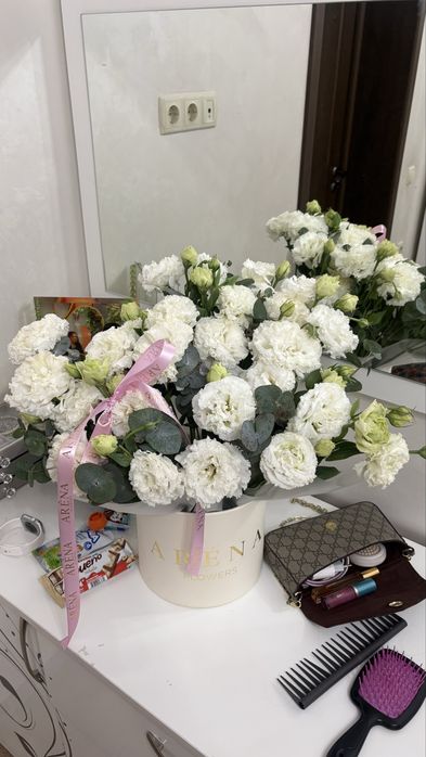 Свежий букет из эустема