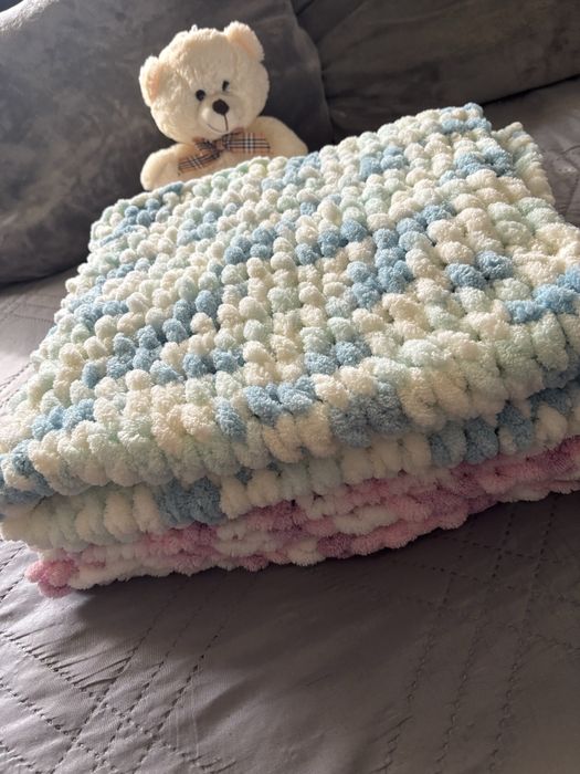 Ръчно плетено бебешко/детско одеяло