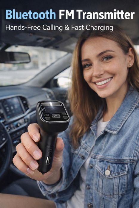 Bluetooth FM трансмитер за кола, модел G38