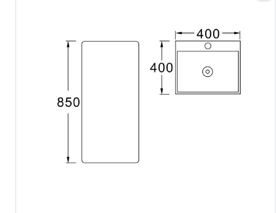 Chiuveta - lavoar freestanding 40 x 40
