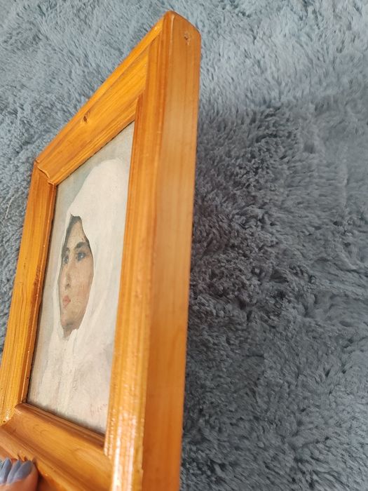 Tablou litografie după Grigorescu cu ramă lemn masiv
