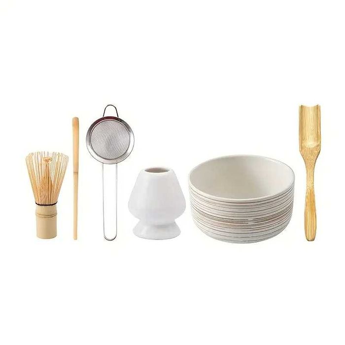 Сет за японски чай матча Matcha 6 броя комплект - 4 цвята