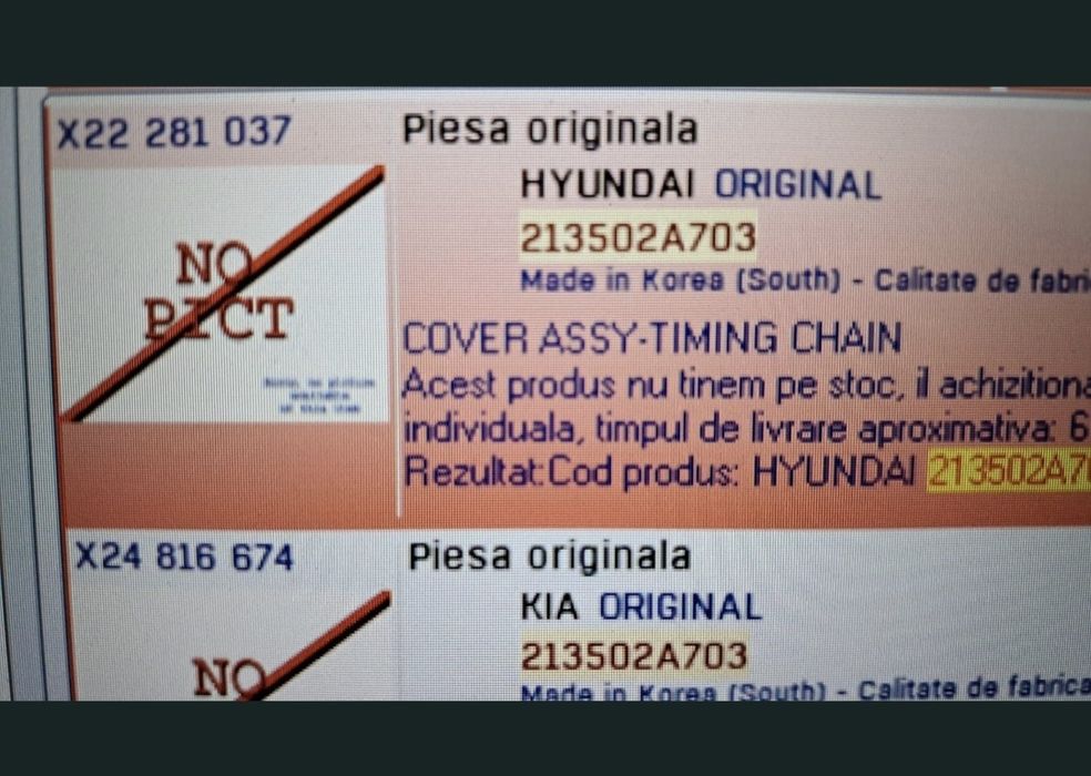 Pompa ulei noua pentru Kia, Hyundai