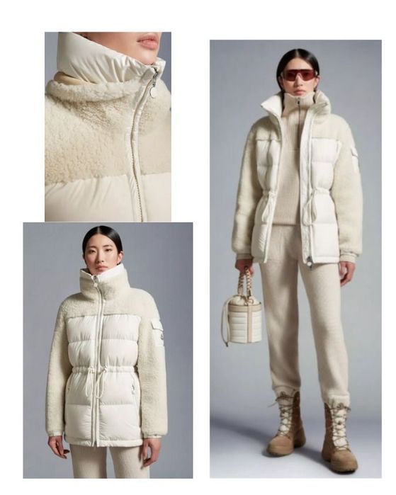 Geaca alba Moncler