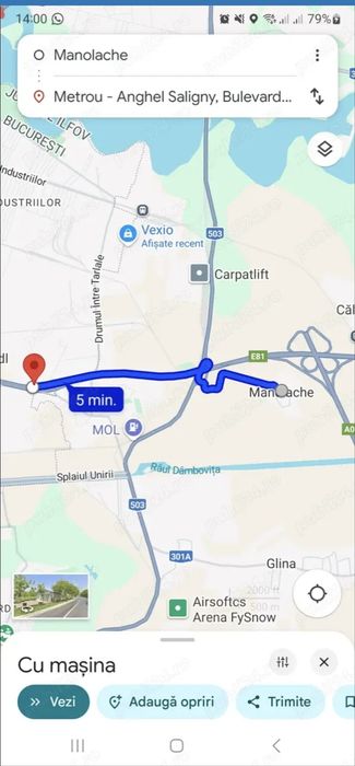 Teren langa Pallady Bucuresti, in sat Manolache - Glina, 7min de metrou, 1000mp la doar 49.000euro!
