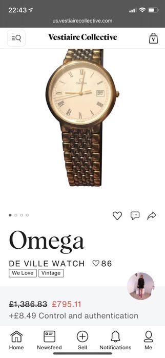Ceas Omega DeVille Quartz Circa 1995