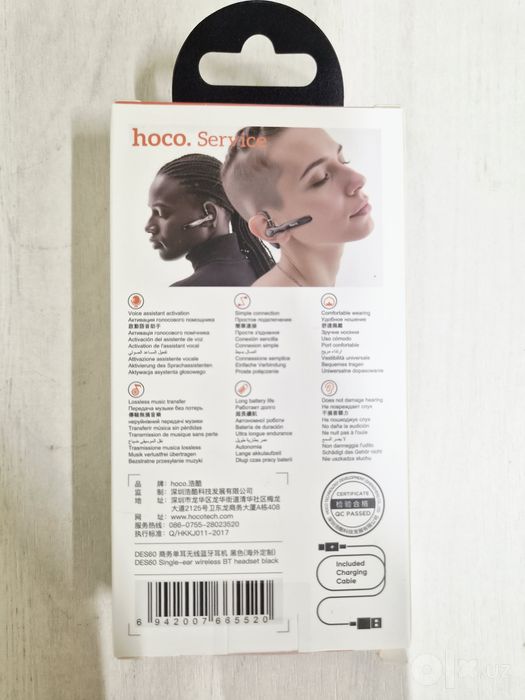 Original HOCO DES60 Bluetooth Naushnik (Single Ear / Open Ear) - Yangi