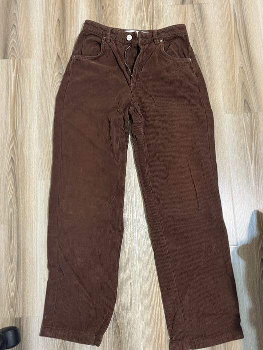 джинсы bershka коричневые