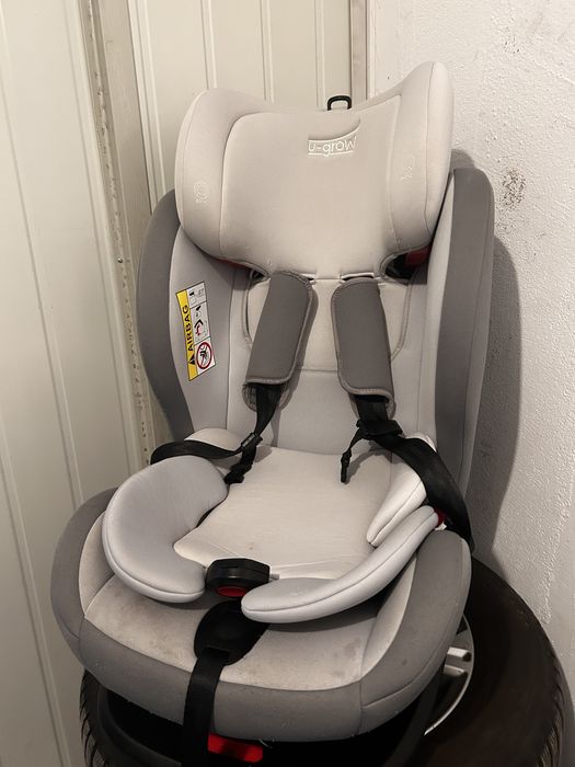 Scaun auto copii uGrow 0–12 ani, rotație 360°, ISOFIX – ECE R44/04