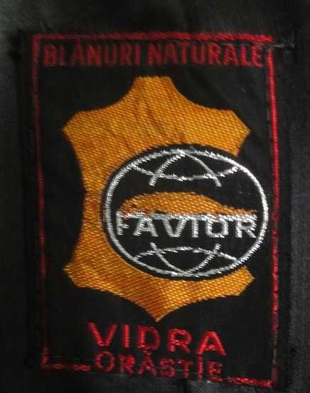 Haină scurtă din blană astraham, neagră